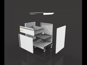 steel commode 3D Model