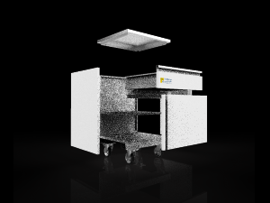 steel commode Modelo 3D