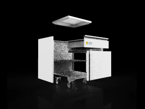 steel commode 3D Model