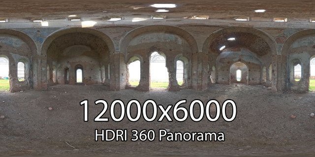 hdri abandoned church 2 in russia texture CG Texturen .c4d .max .obj .3ds .fbx .stl .blend 