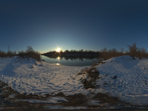 hdri river sunset texture with free 32 bit sample Texturas CG