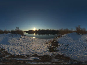 hdri river sunset texture with free 32 bit sample CG Textures
