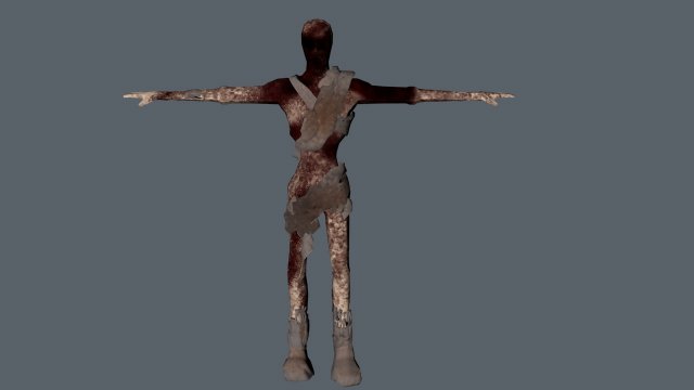 zombie 3D 모델 .c4d .max .obj .3ds .fbx .stl .blend 