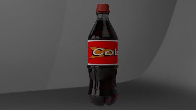 cola bottle 3D Model .c4d .max .obj .3ds .fbx .stl .blend 