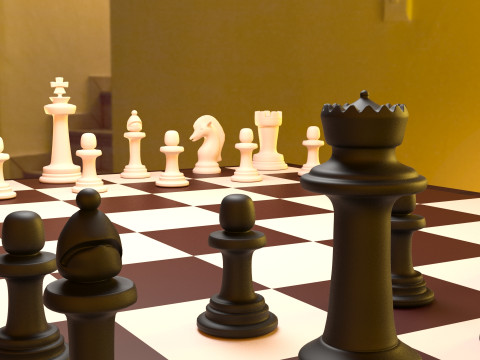 3D Chess 3Dモデル