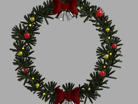 3D Christmas Wreath 3Dモデル