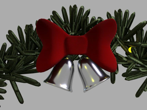3Dクリスマスリース 3Dモデル