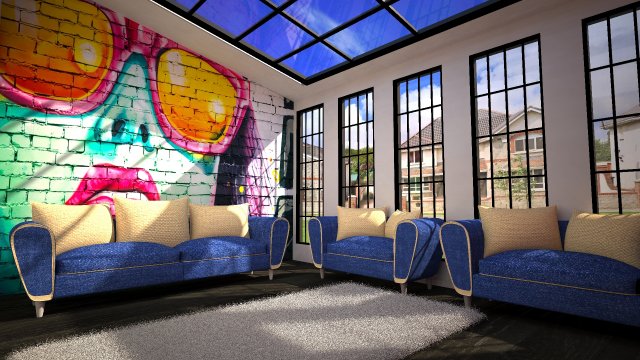 3ds max 2015 lvngroom 3D 模型 .c4d .max .obj .3ds .fbx .stl .blend 