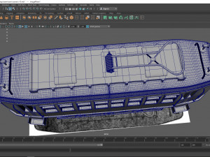tram 3d model maya 2017 obj and fbx 3D Model