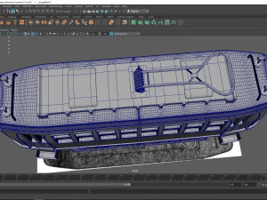 tram 3d model maya 2017 obj and fbx 3D Model