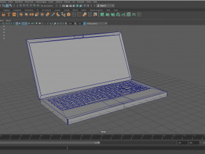 3d low poly laptop 3D Model
