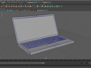 3d low poly laptop 3D Model