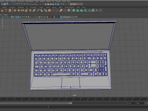 3d low poly laptop 3D Model
