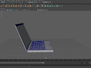 3d low poly laptop 3D Model