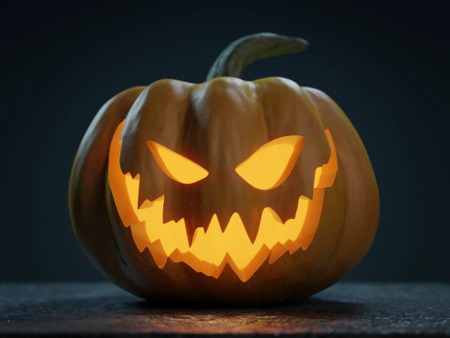 halloween pumpkin - jack-o-lantern 3D Model .c4d .max .obj .3ds .fbx .stl .blend