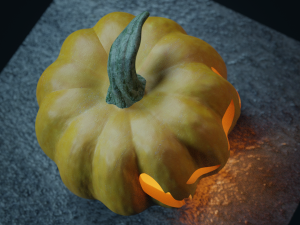 halloween pumpkin - jack-o-lantern 3Dモデル