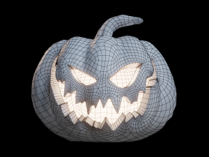 halloween pumpkin - jack-o-lantern 3Dモデル