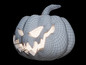 halloween pumpkin - jack-o-lantern 3Dモデル