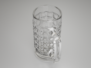 dimpled glass beer mug Modelo 3D