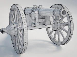 field cannon 3D Model