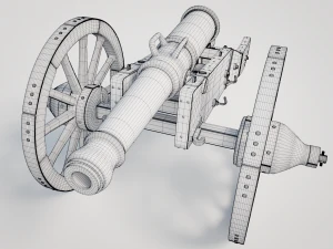 field cannon 3D Model
