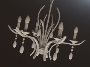 modern chandelier Modèle 3D