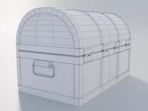 pirate treasure chest 3D-Modell
