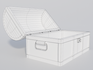 pirate treasure chest 3D-Modell