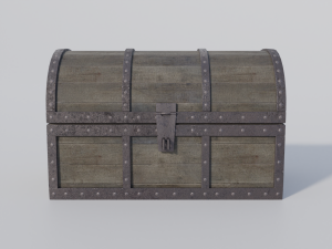 pirate treasure chest 3D-Modell