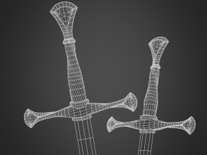 medieval long sword 3Dモデル