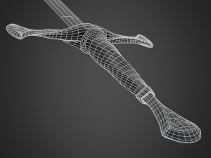 medieval long sword 3Dモデル