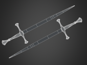 medieval long sword 3Dモデル