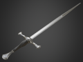 medieval long sword 3D Model