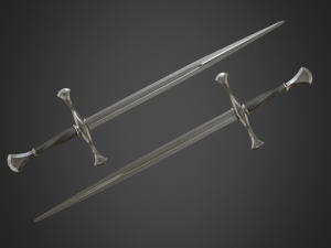 medieval long sword 3Dモデル