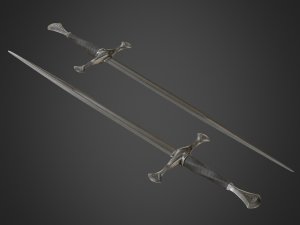 medieval long sword 3Dモデル