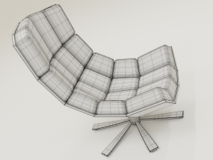 comfortable leather chair 3D Model