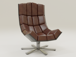 comfortable leather chair 3D Model