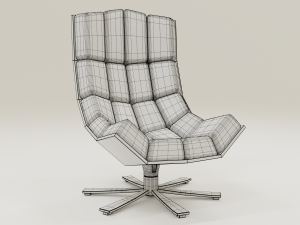 comfortable leather chair 3D Model