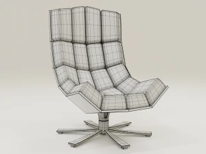 comfortable leather chair 3D Model