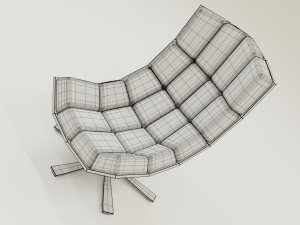 comfortable leather chair 3D Model