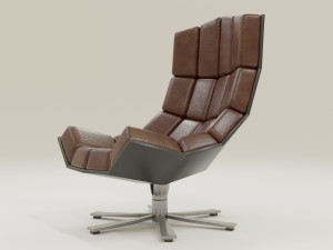 comfortable leather chair 3D Model