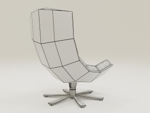 comfortable leather chair 3D Model