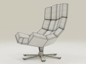 comfortable leather chair 3D Model