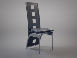 simple plastic chair 3D Model