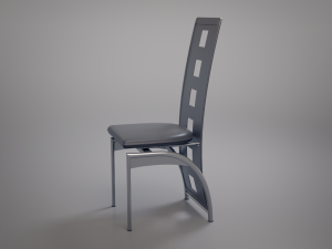 simple plastic chair 3D 模型