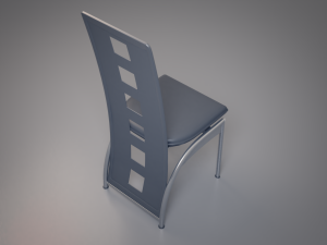 simple plastic chair 3D 模型