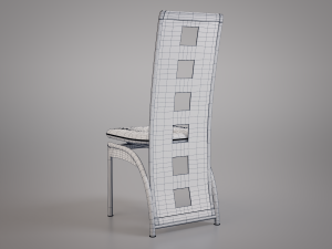 simple plastic chair 3D 模型