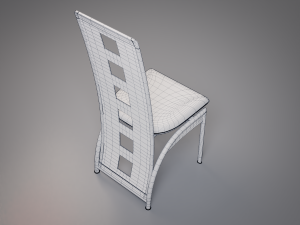 simple plastic chair 3D 模型