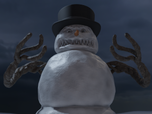bad scary snowman 3D Model