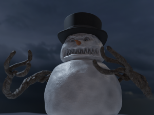 bad scary snowman 3D-Modell